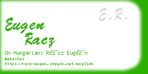 eugen racz business card